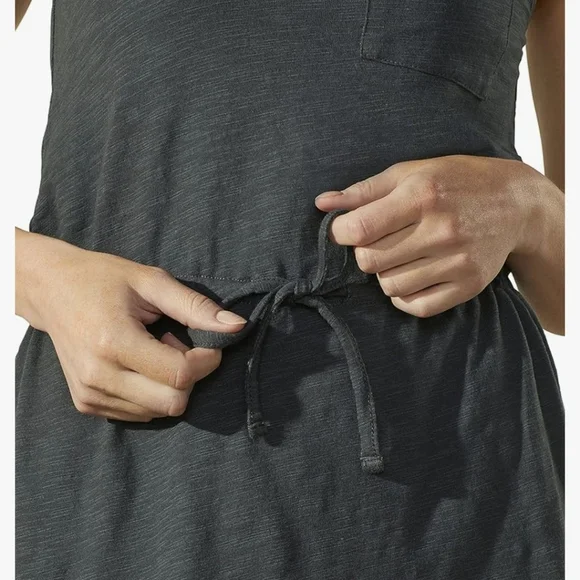 UpWest Comfortable Cotton Sleeveless Tank Charcoal Dress Athleisure Medium - Picture 3 of 12